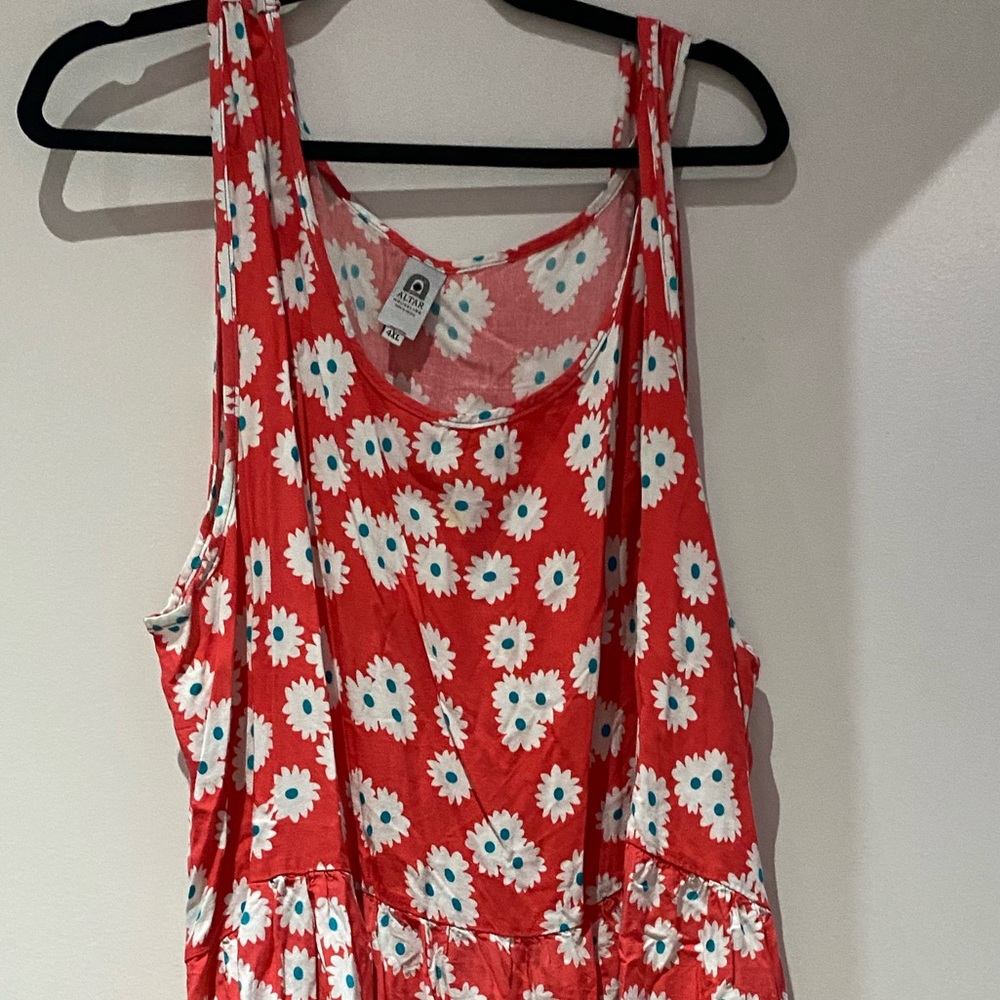 💗 Maxi Lightweight Cotton Floral Dress with Pockets 🌼